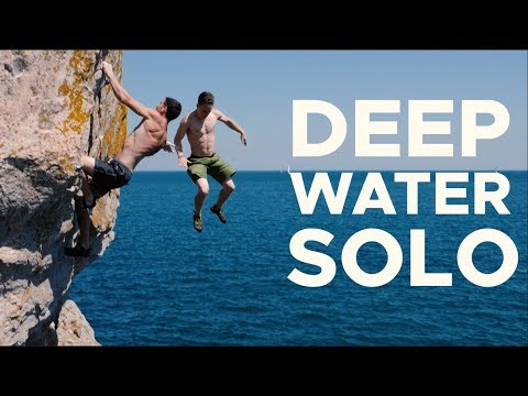 First time DEEP WATER SOLOING!