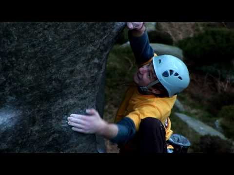 Crazy Move on Hard Grit E9 First Ascent